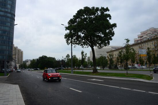 Improvement works on Moscow streets