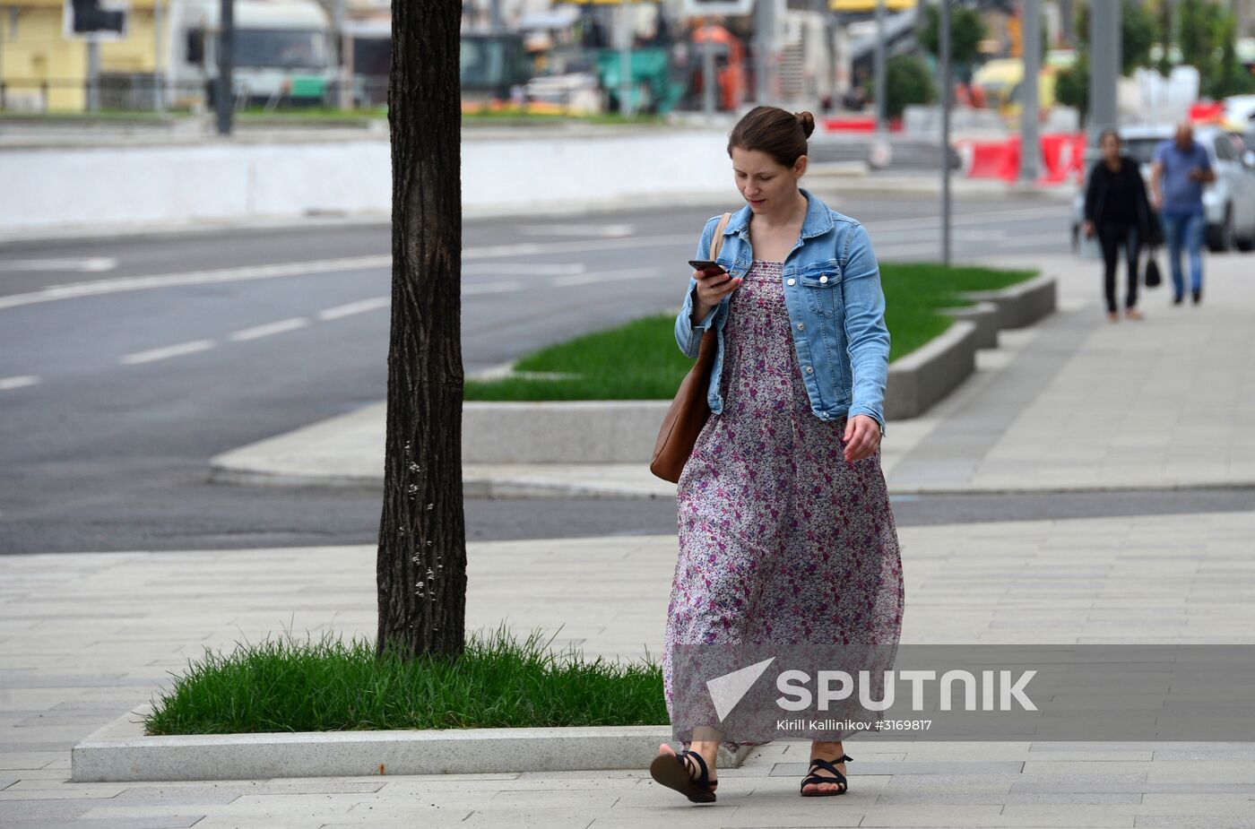 Improvement works on Moscow streets