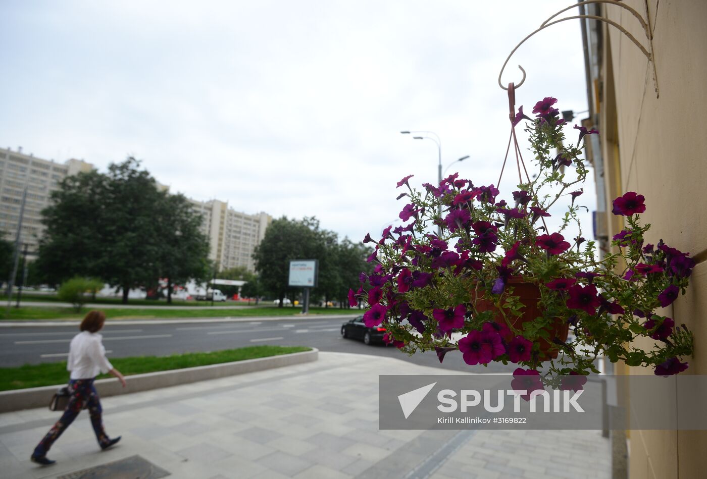 Improvement works on Moscow streets