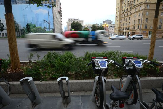 Improvement works on Moscow streets