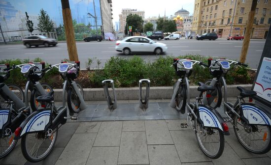 Improvement works on Moscow streets