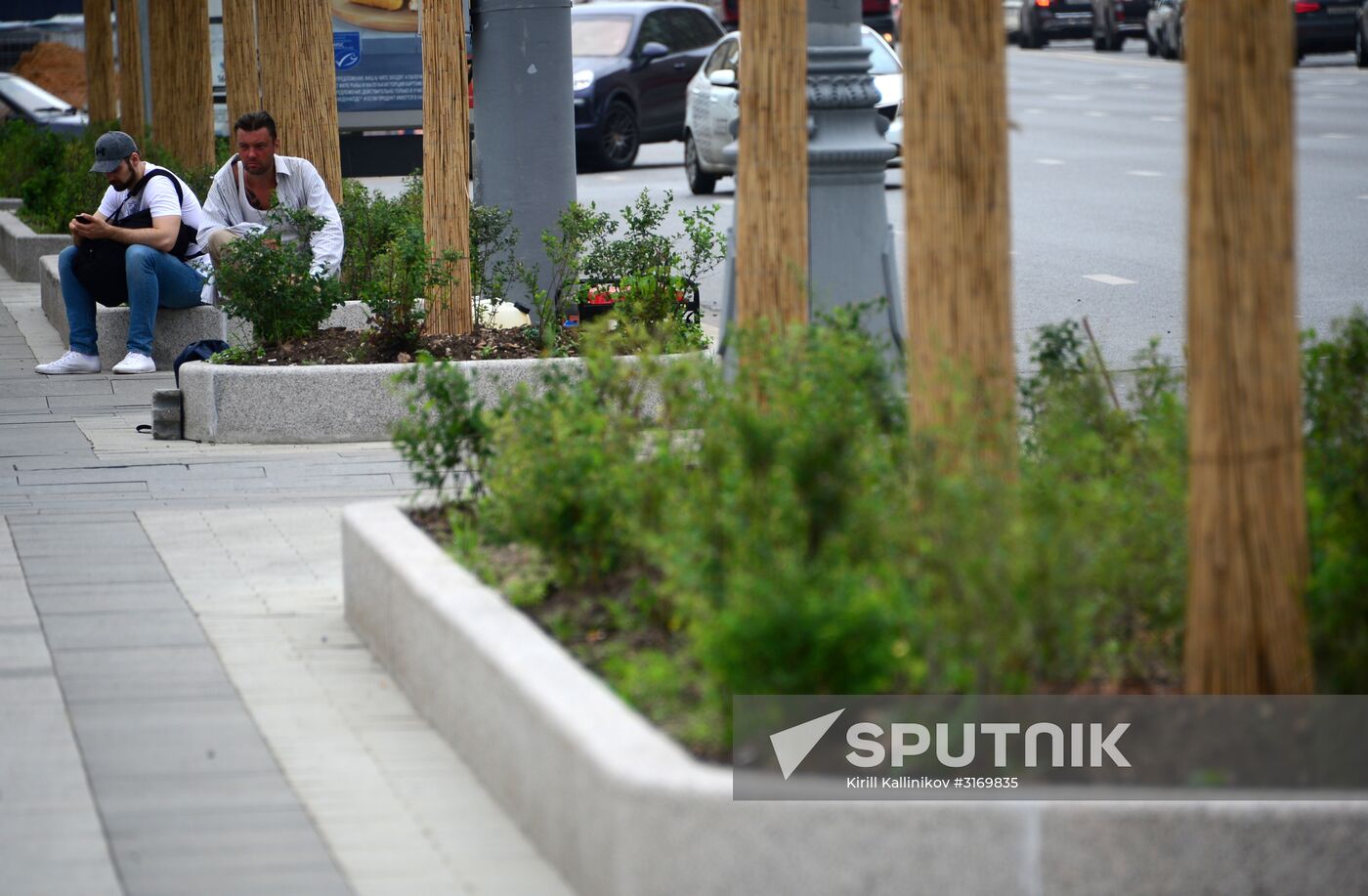 Improvement works on Moscow streets