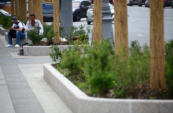 Improvement works on Moscow streets