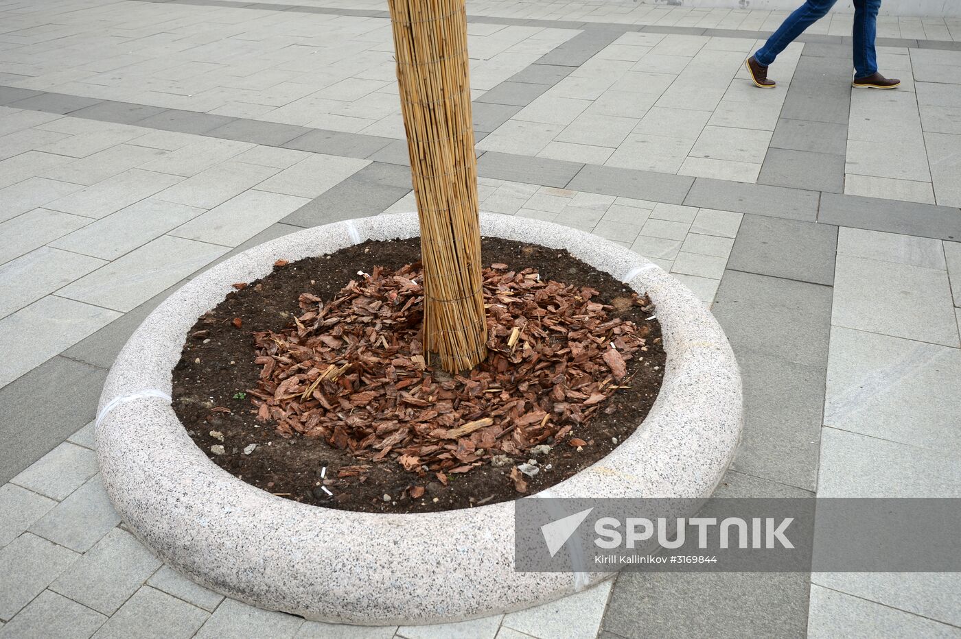 Improvement works on Moscow streets