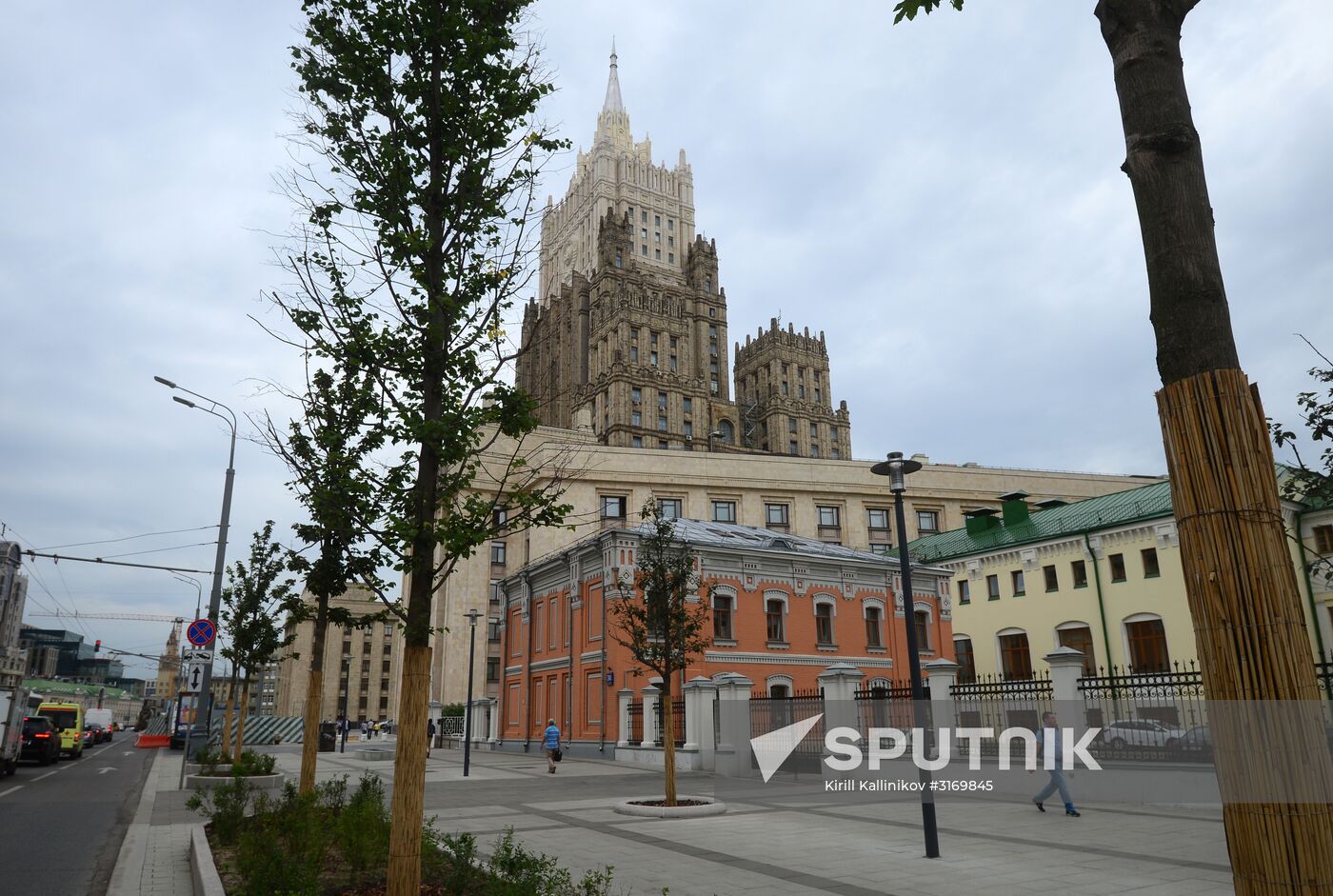 Improvement works on Moscow streets
