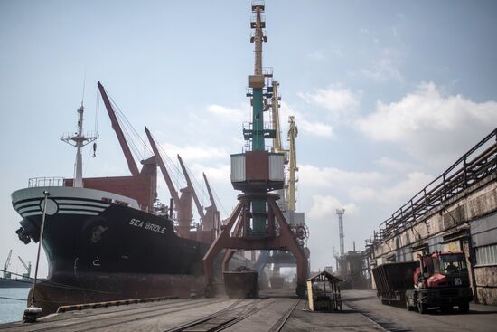 Commercial port of Novorossiysk