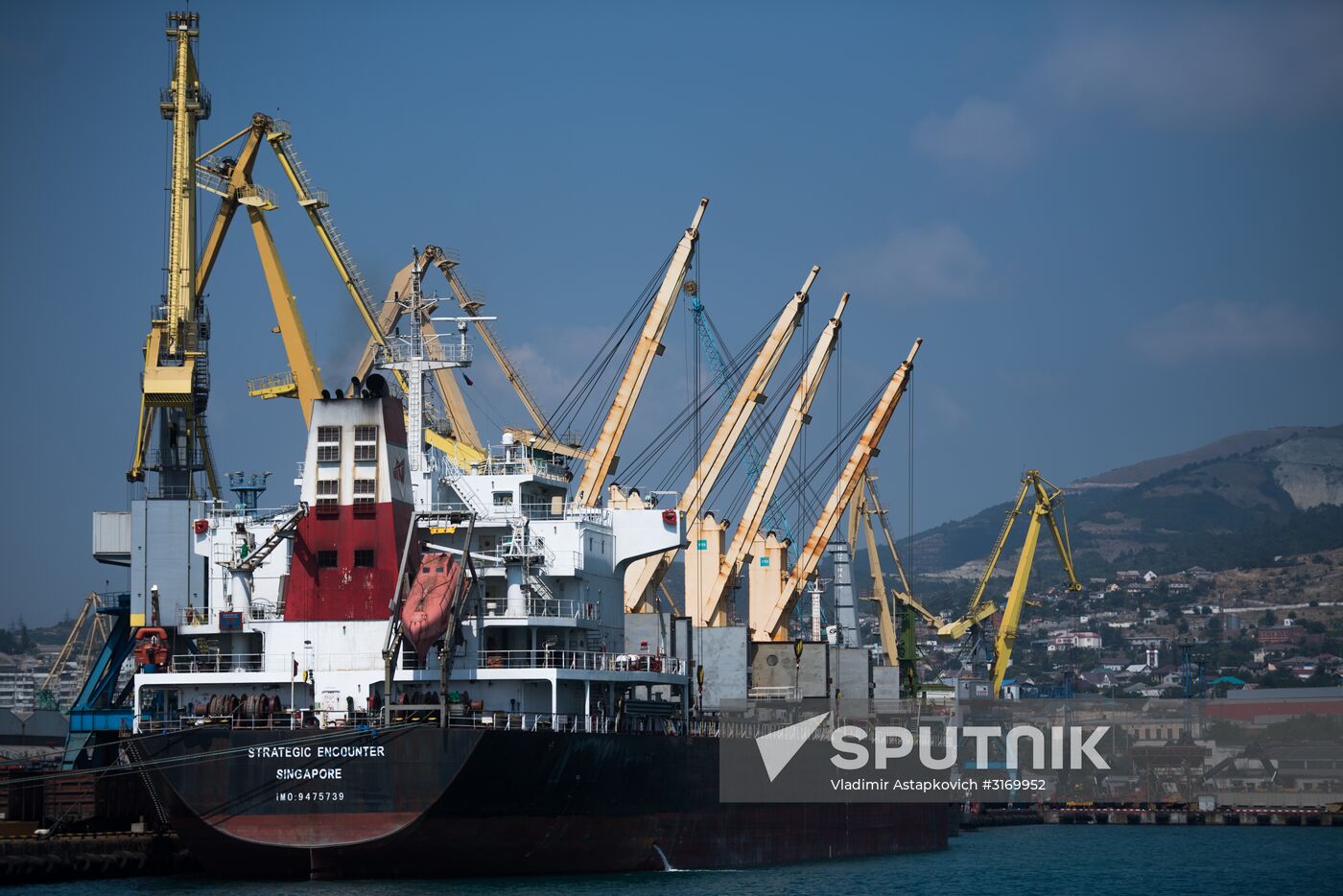 Commercial port of Novorossiysk