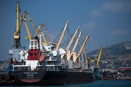 Commercial port of Novorossiysk