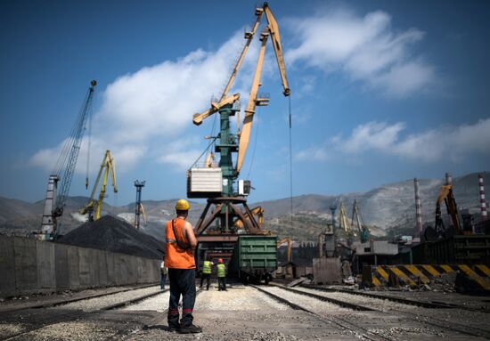 Commercial port of Novorossiysk