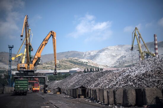 Commercial port of Novorossiysk