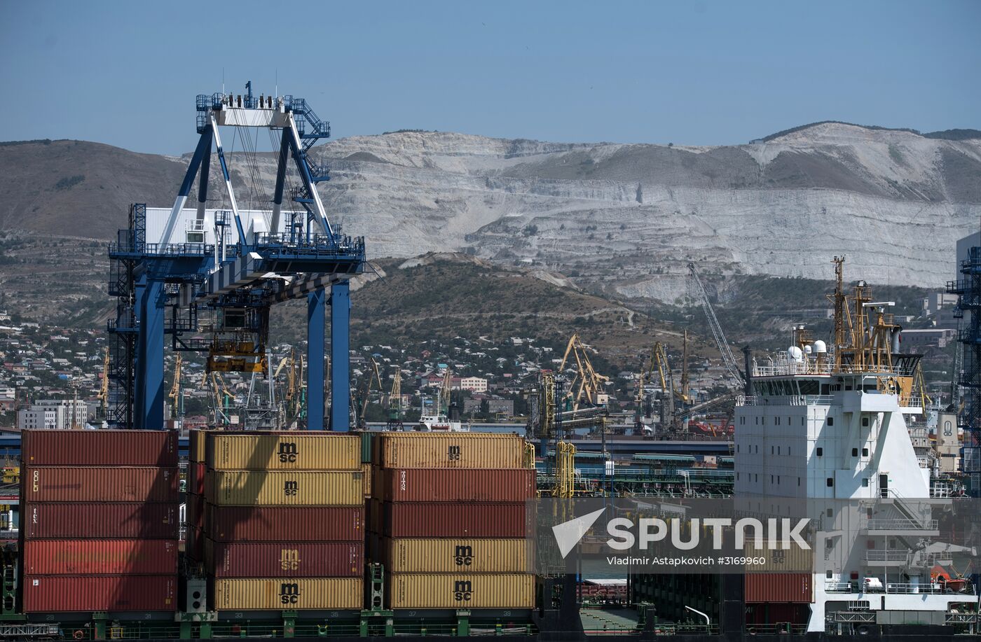 Commercial port of Novorossiysk
