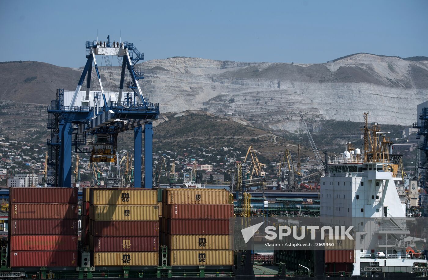 Commercial port of Novorossiysk