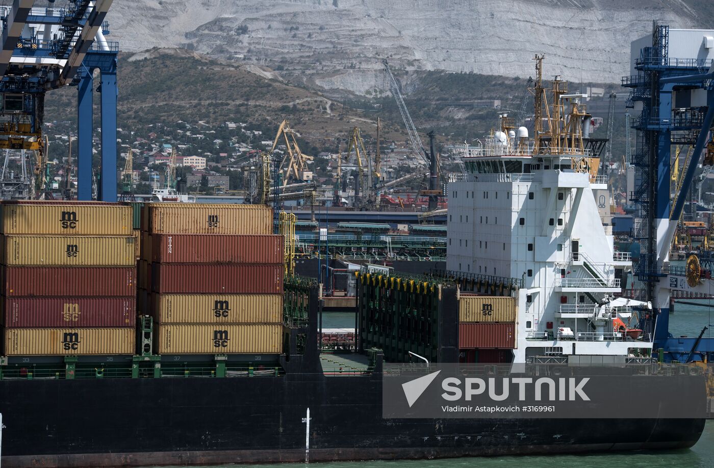 Commercial port of Novorossiysk