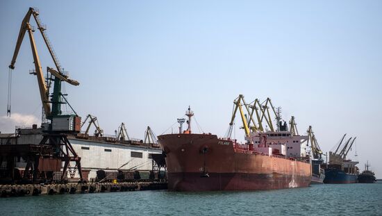 Commercial port of Novorossiysk