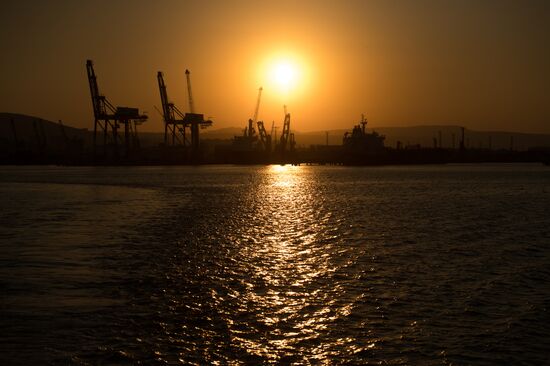 Commercial port of Novorossiysk
