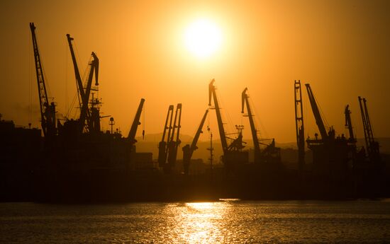 Commercial port of Novorossiysk