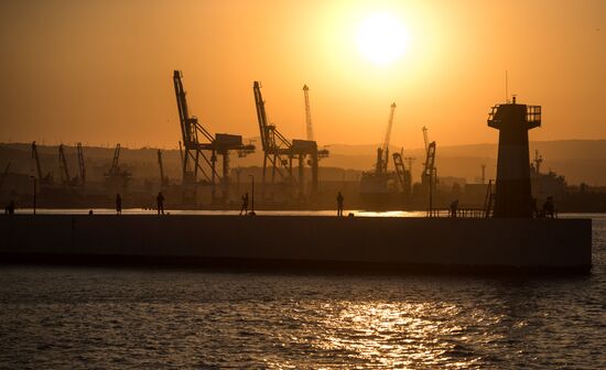 Commercial port of Novorossiysk