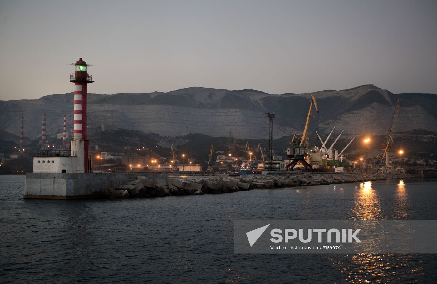 Commercial port of Novorossiysk