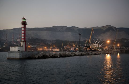 Commercial port of Novorossiysk