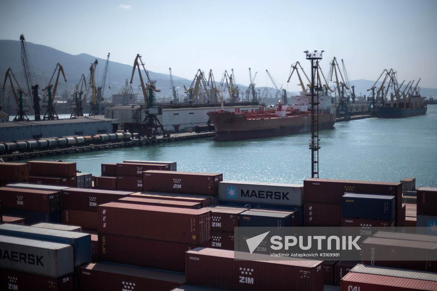 Commercial port of Novorossiysk