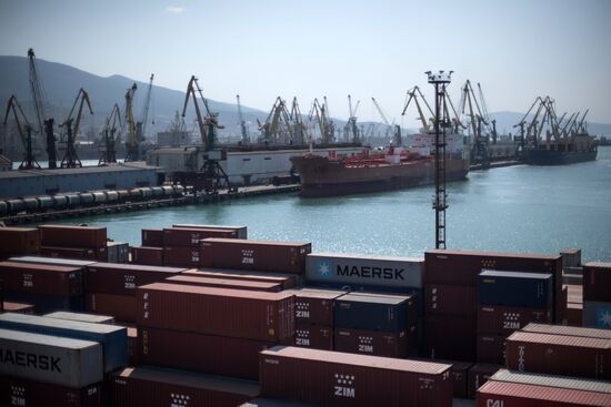 Commercial port of Novorossiysk
