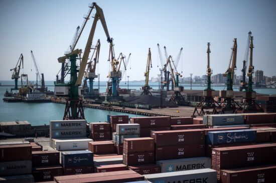 Commercial port of Novorossiysk