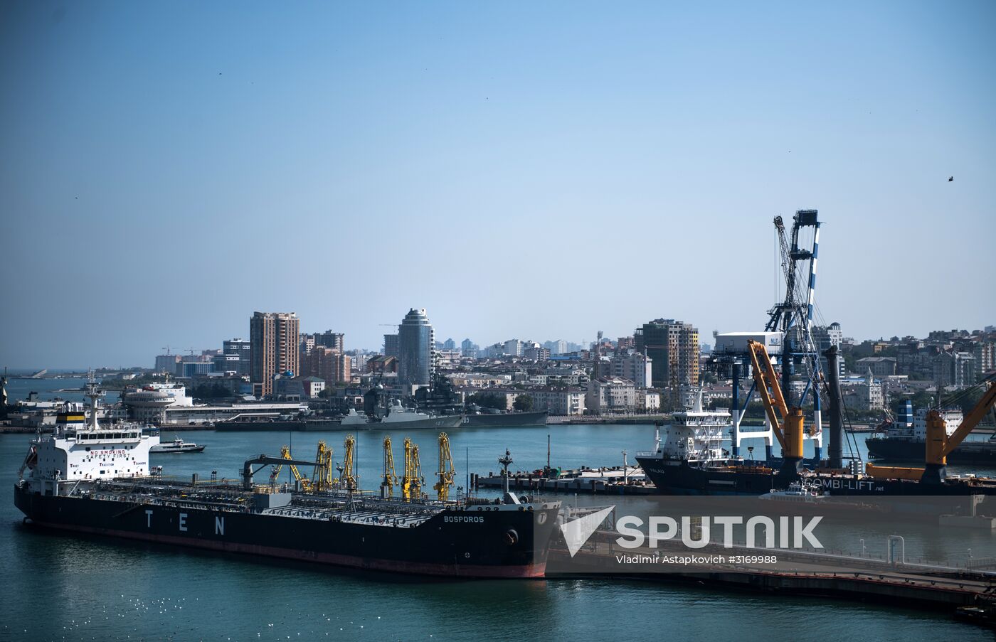 Commercial port of Novorossiysk