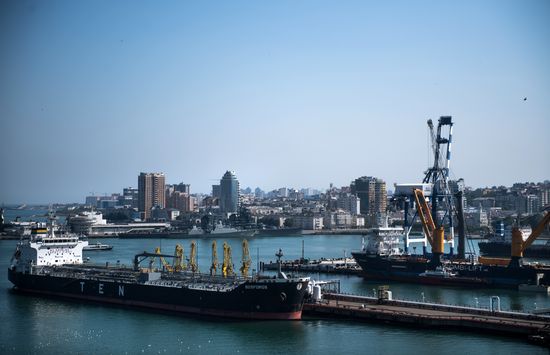 Commercial port of Novorossiysk