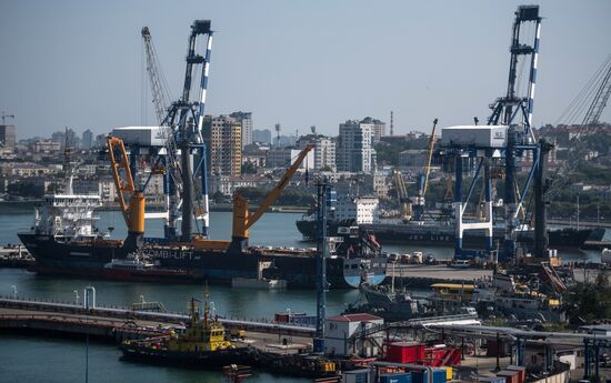 Commercial port of Novorossiysk