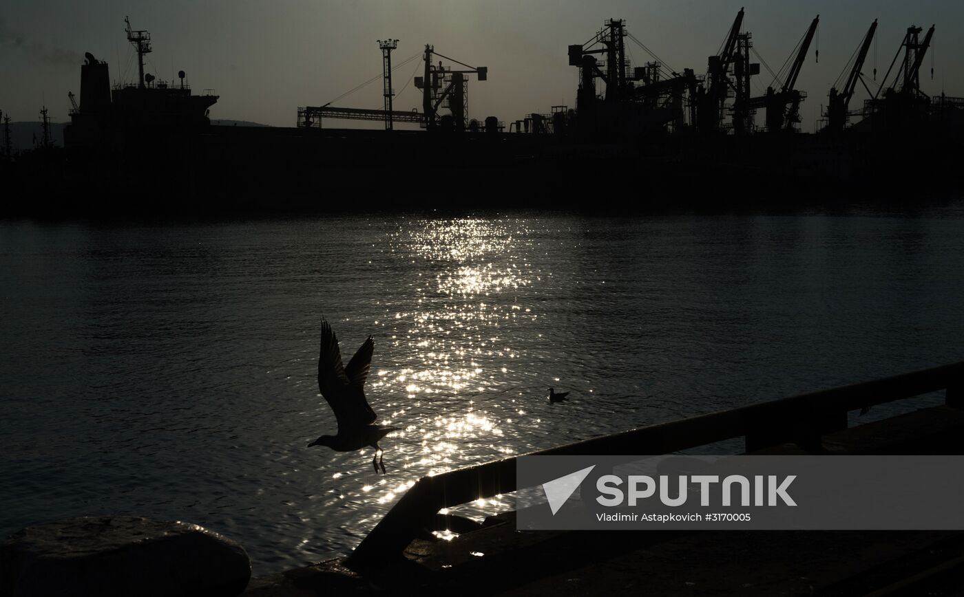Commercial port of Novorossiysk
