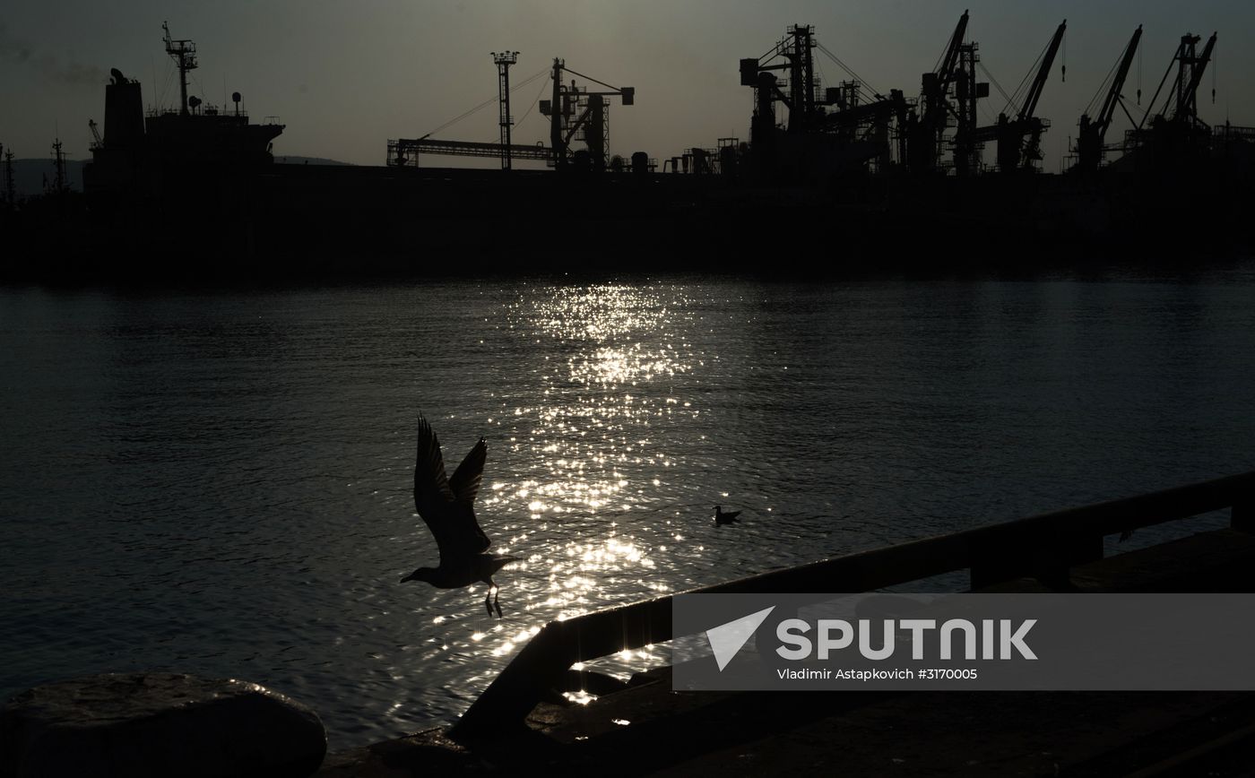 Commercial port of Novorossiysk