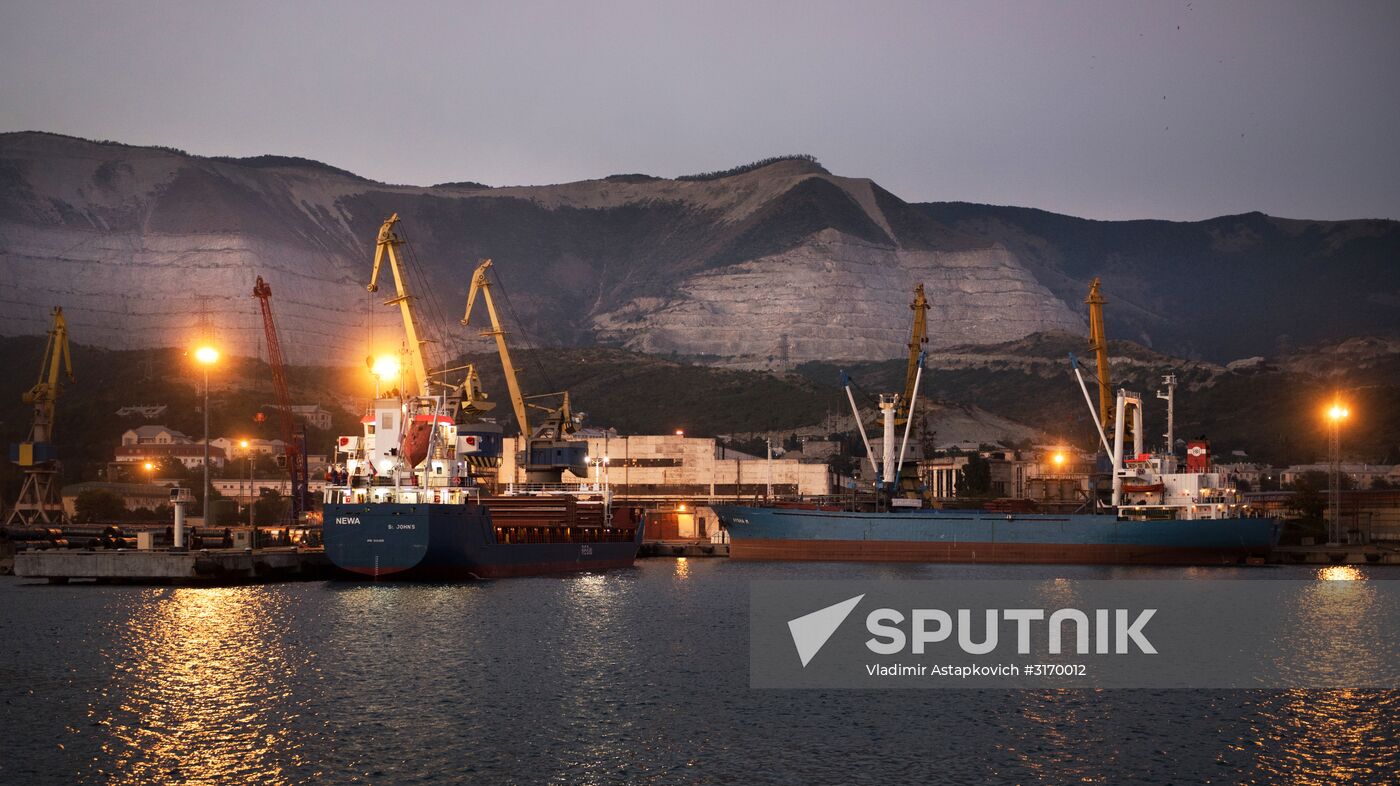 Commercial port of Novorossiysk
