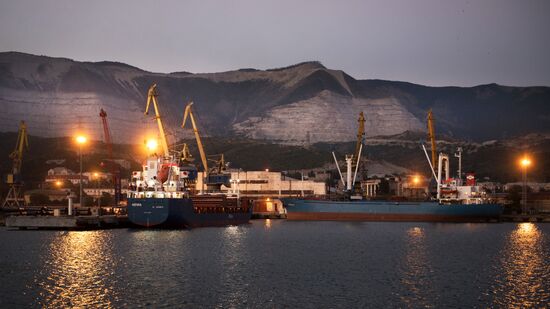 Commercial port of Novorossiysk