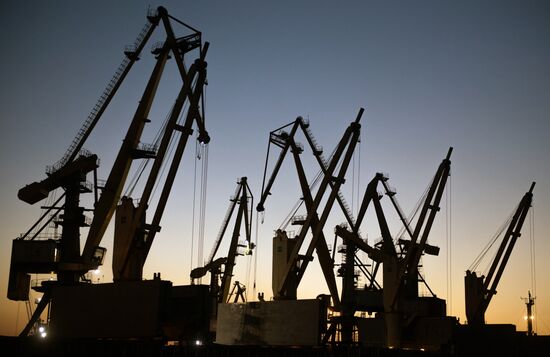 Commercial port of Novorossiysk