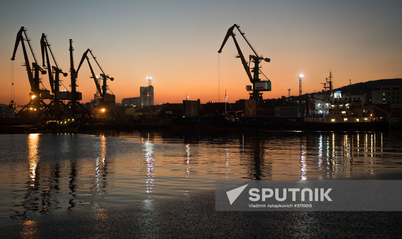 Commercial port of Novorossiysk