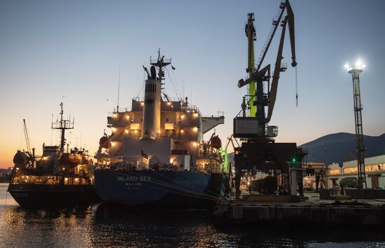 Commercial port of Novorossiysk
