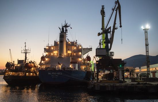 Commercial port of Novorossiysk