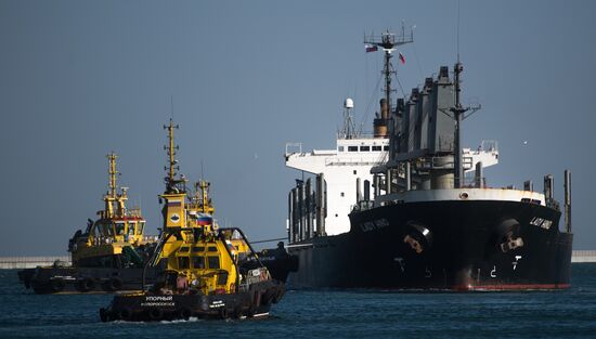 Commercial port of Novorossiysk