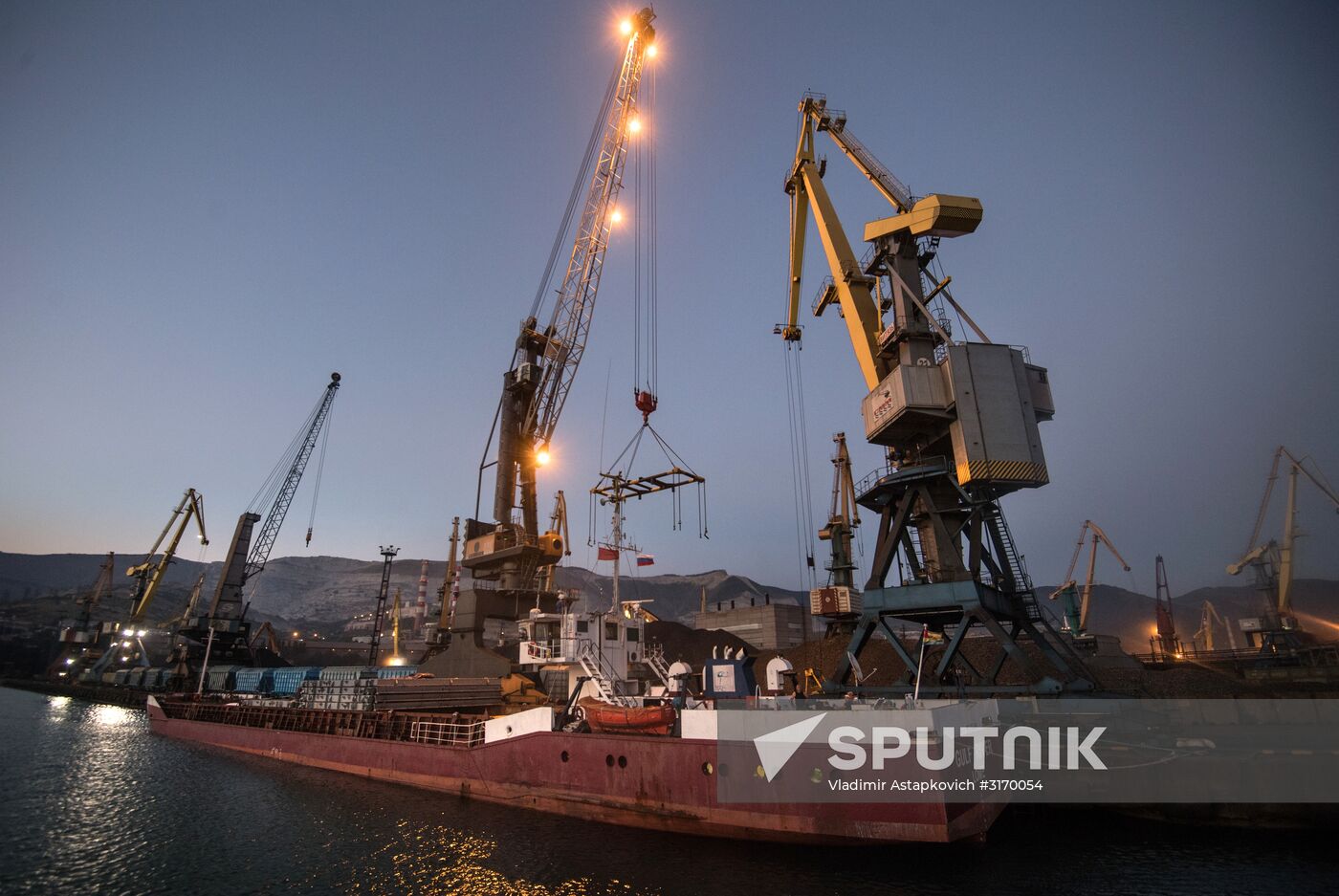 Commercial port of Novorossiysk