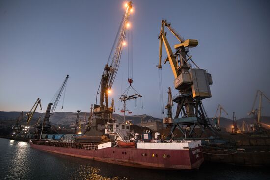 Commercial port of Novorossiysk
