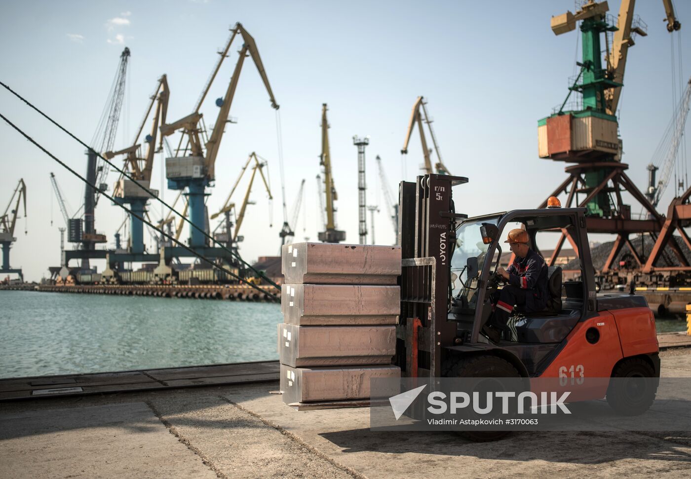 Commercial port of Novorossiysk