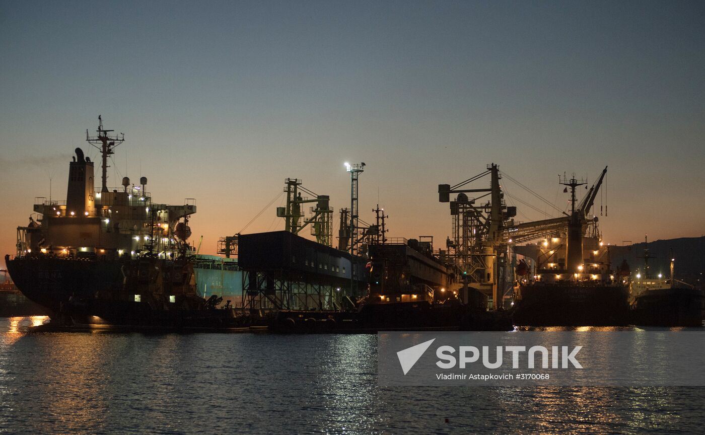 Commercial port of Novorossiysk