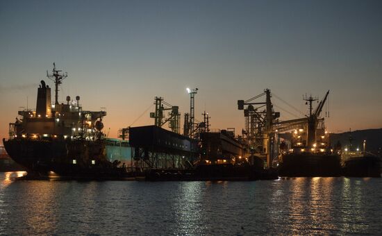 Commercial port of Novorossiysk