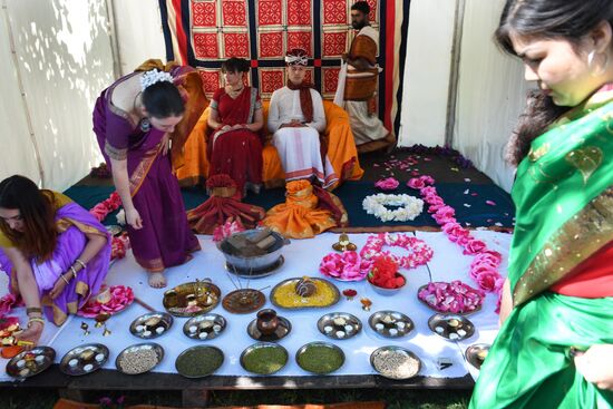 India's Independence Day celebrated in Sokolniki Park