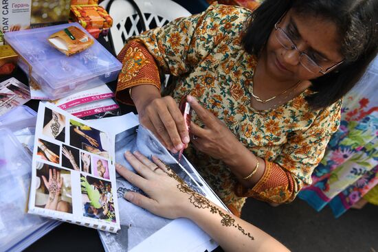 India's Independence Day celebrated in Sokolniki Park
