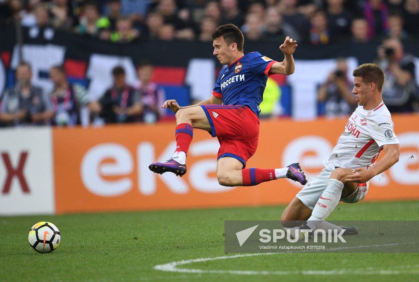 Football. Russian Premier League. CSKA vs. Spartak