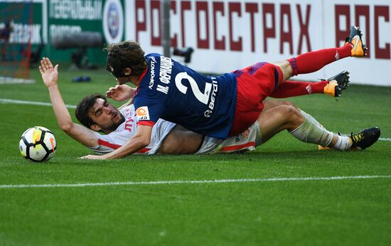 Football. Russian Premier League. CSKA vs. Spartak