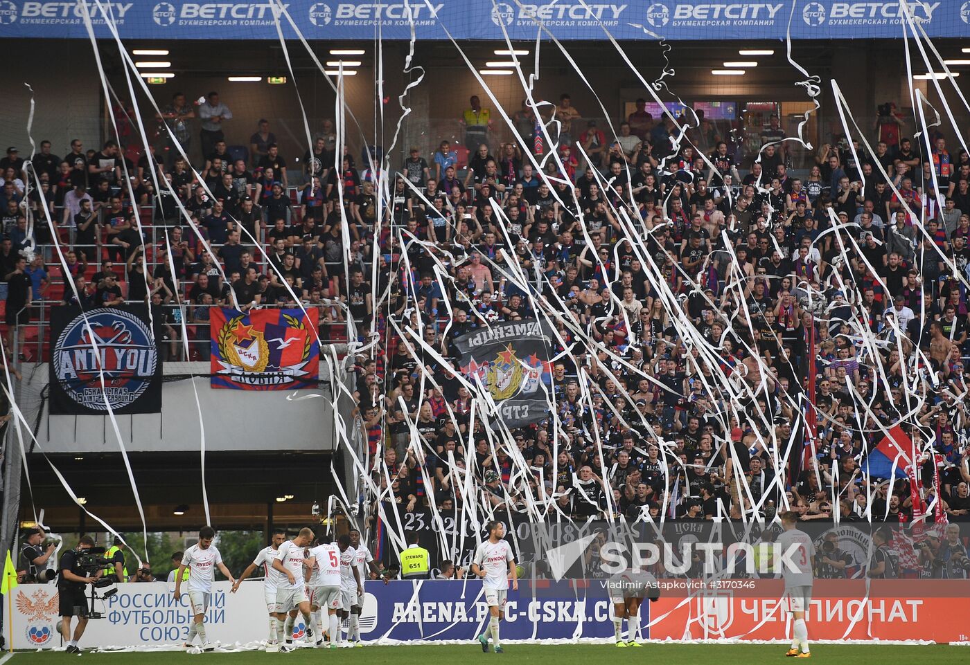 Football. Russian Premier League. CSKA vs. Spartak