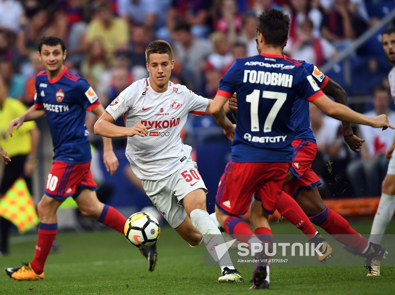Football. Russian Premier League. CSKA vs. Spartak