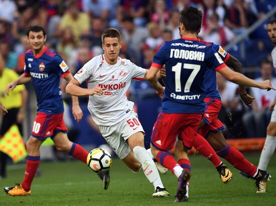 Football. Russian Premier League. CSKA vs. Spartak